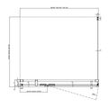 Ravak Cool Boční stěna, 100 cm, černá+transparent  COPS-100 X9VVA0300Z1 - galerie #2