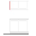 EBS 5291817 Vykrývací bok pro horní skříňky 35,2x33,5 cm bílá - galerie #1