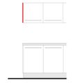 EBS 5291813 Vykrývací bok pro horní skříňky 70,4x33,5 cm bílá - galerie #1