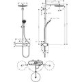 Hansgrohe Pulsify S Sprchový systém s termostatickou baterií a EcoSmart, kartáčovaný bronz 24221140 - galerie #1