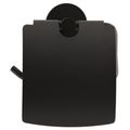 EBS Urban Round Black Držák WC papíru s krytem, černá mat - galerie #5