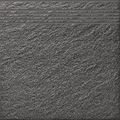 Rako Taurus Granit TCV34069 schodovka reliéfní 29,8x29,8 černá 8 mm R11/B - galerie #1