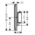 Hansgrohe ShowerSelect Comfort S Termostatická baterie s přídavným výstupem, matná černá 15562670 - galerie #1