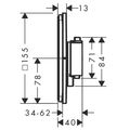 Hansgrohe ShowerSelect Comfort Q Termostatická baterie s bezpečnostní kombinací, chrom 15586000 - galerie #1