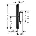 Hansgrohe ShowerSelect Comfort Q Termostatická baterie s přídavným výstupem, chrom 15589000 - galerie #1