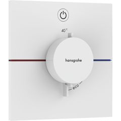 Hansgrohe ShowerSelect Comfort E Termostatická podomítková baterie jednocestná, matná bílá 15571700