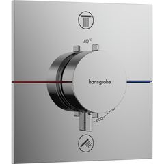 Hansgrohe ShowerSelect Comfort E Termostatická podomítková baterie dvoucestná, chrom 15572000