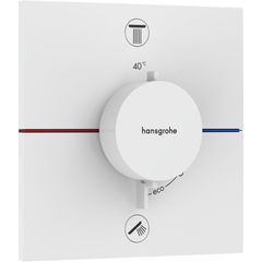 Hansgrohe ShowerSelect Comfort E Termostatická podomítková baterie dvoucestná, matná bílá 15572700
