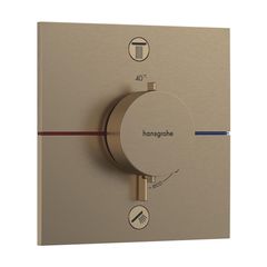 Hansgrohe ShowerSelect Comfort E Termostatická podomítková baterie dvoucestná, kartáčovaný bronz 15578140