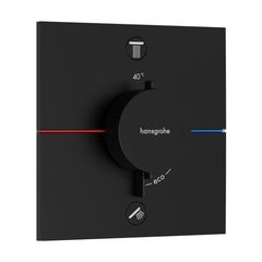 Hansgrohe ShowerSelect Comfort E Termostatická podomítková baterie dvoucestná, matná černá 15578670