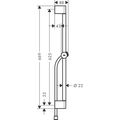 Hansgrohe Unica Sprchová tyč 65 cm se sprchovou hadicí, matná bílá 24400700 - galerie #1