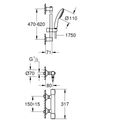 Grohe Precision Flow Sprchový set s termostatickou baterií, chrom 34800001 - galerie #3