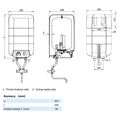 Elíz EURO10PB Elektrický zásobníkový ohřívač vody beztlakový s baterií - galerie #1