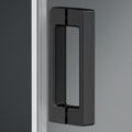 Roth Caribe Line Sprchové dveře do niky s bočním profilem 105 cm, černý elox/čiré sklo - galerie #1