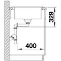Blanco Sona 45 S dřez s odkapem oboustranné provedení, 78x50cm, černý, 525970  - galerie #4