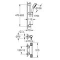 Grohe Precision Feel Sprchový systém s termostatickou baterií, chrom 34791000 - galerie #3