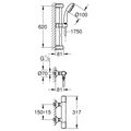Grohe Precision Flow Sprchový systém s termostatickou baterií, chrom 34841000 - galerie #3