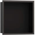 Hansgrohe XtraStoris Individual Zápustná polička 30x30x10 cm, matná černá/černý chrom 56098340