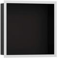 Hansgrohe XtraStoris Individual Zápustná polička 30x30x10 cm, matná černá/bílá 56098700
