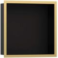 Hansgrohe XtraStoris Individual Zápustná polička 30x30x10 cm, matná černá/zlatá 56098990