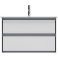 Ideal Standard Connect Air Skříňka pod umyvadlo, 80 cm, lesklá bílá/světle šedý mat E0819KN - galerie #1