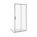 Jika Nion Sprchové dveře dvoudílné, 100 cm, stříbrná/čiré sklo H2553810006651