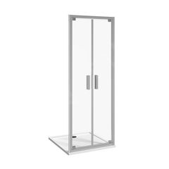 Jika Nion Sprchové dveře pivotové dvoukřídlé, 90 cm, stříbrná/čiré sklo H2562N20006681