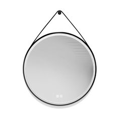 kielle Idolio Zrcadlo s LED osvětlením a vyhříváním, průměr 59 cm, černá 50324004