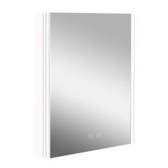 kielle Arkas I Zrcadlová skříňka s LED osvětlením, vyhříváním a USB portem, 55x70x13 cm, bílá 50111610