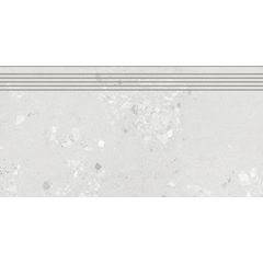 Rako Castone DCP84855 schodovka 40x80 paper šedobílá rekt.