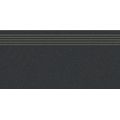 Rako Compila DCPSR871 schodovka 30x60 coal hnědočerná rekt.