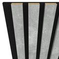 Akustický panel Beton šedý 29,5x275 cm lamely na filcu - galerie #1