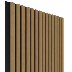 Akustický panel Oak dark brown 61,5x275 cm lamely na filcu