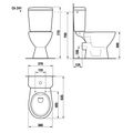 Jika Lyra Plus WC nádržka s armaturou Dual Flush, bílá H8277230002421 - galerie #3