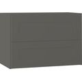 EBS Lana Skříňka umyvadlová s deskou 83,2 cm, šedá matná, LANA80SM