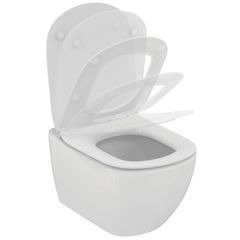 Ideal Standard Tesi Závěsné WC Rimfree se sedátkem SoftClose, AquaBlade, bílá T354601K