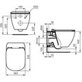 Ideal Standard Tesi Závěsné WC Rimfree se sedátkem SoftClose, AquaBlade, bílá T354601 - galerie #5